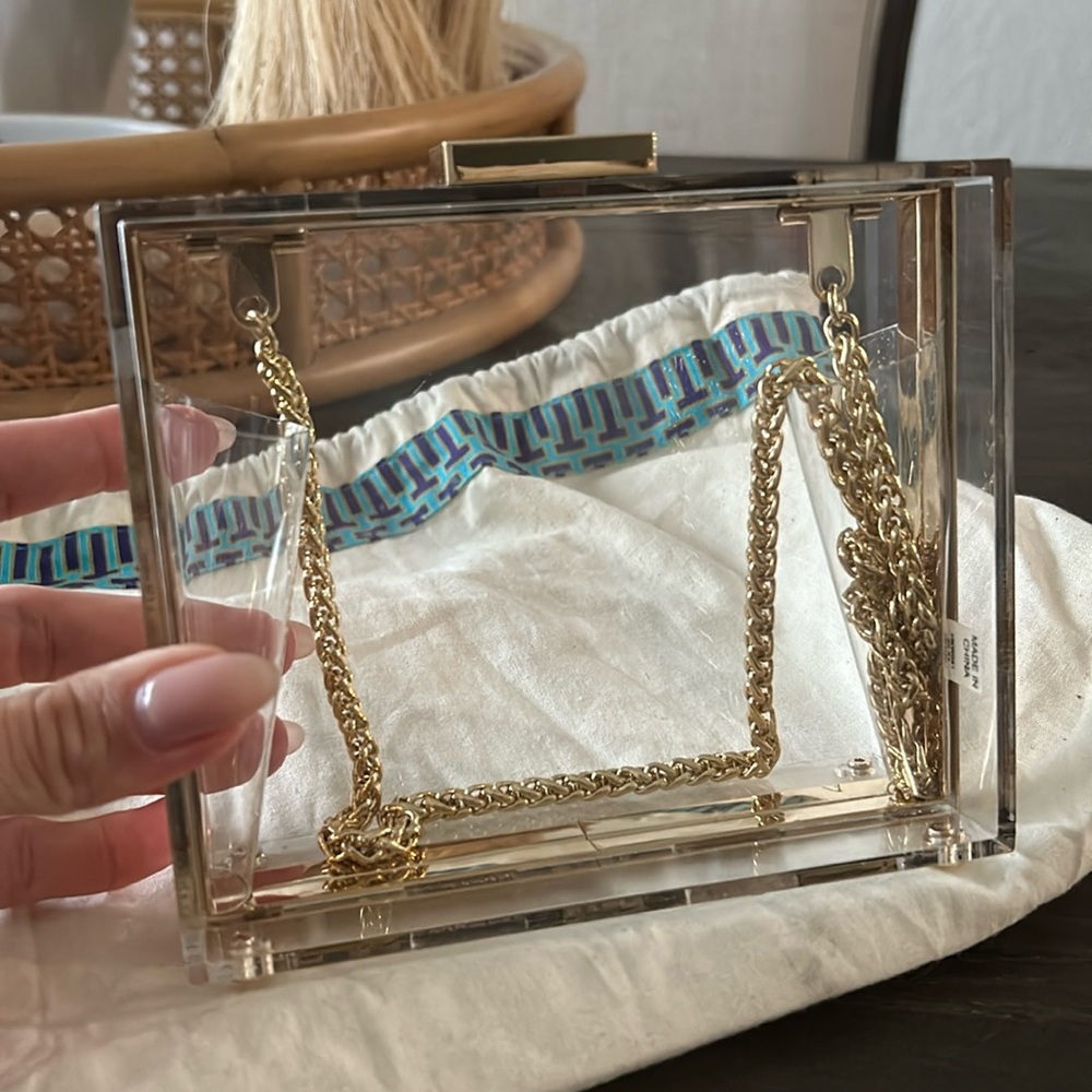 Tory Burch Clear Clutch